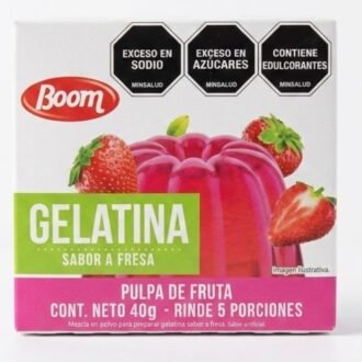 Gelatina con Sabor a Fresa